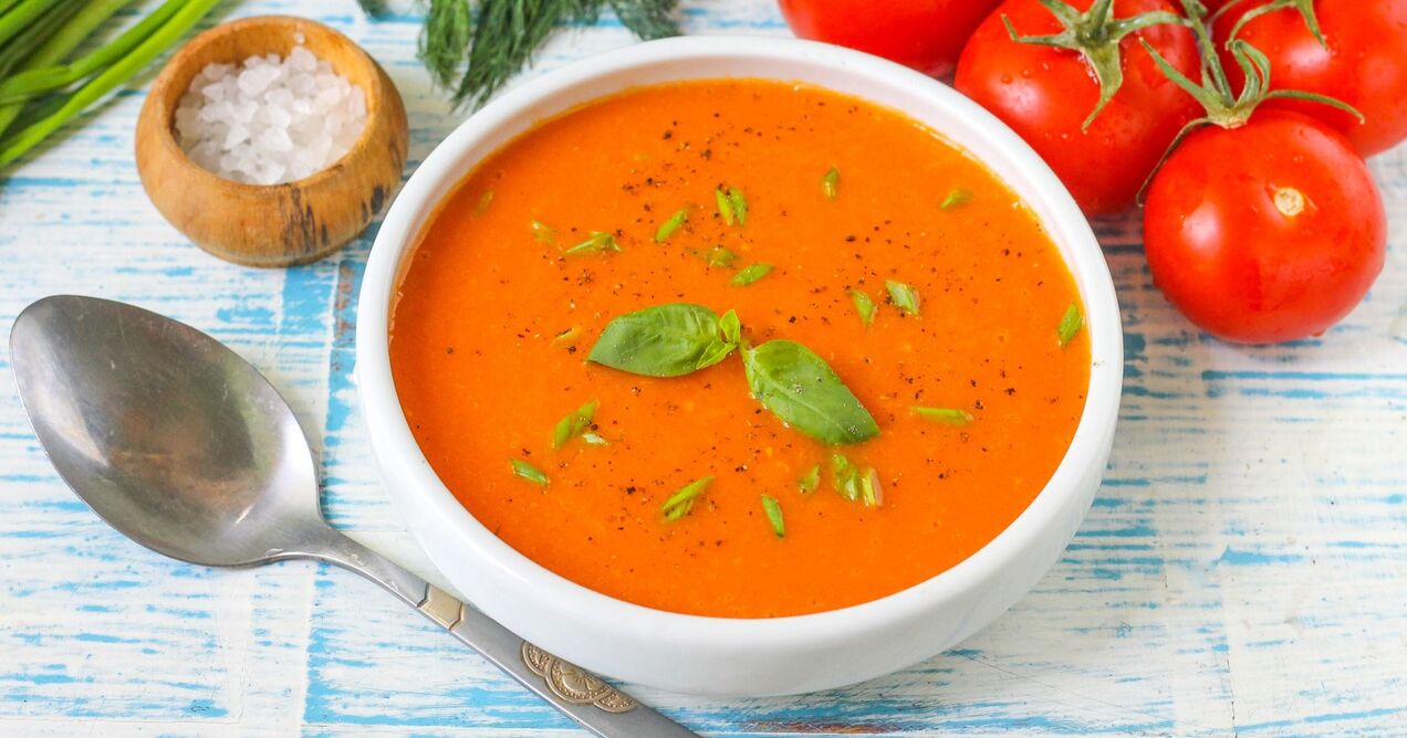 tomato puree soup on a favorite diet